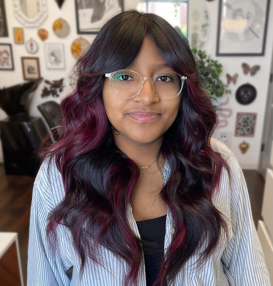 23 Chic Curtain Bangs for Wavy Hair That Are Trending Right Now