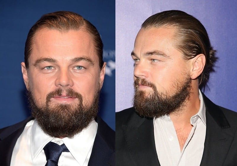 Leonardo DiCaprio with a full beard