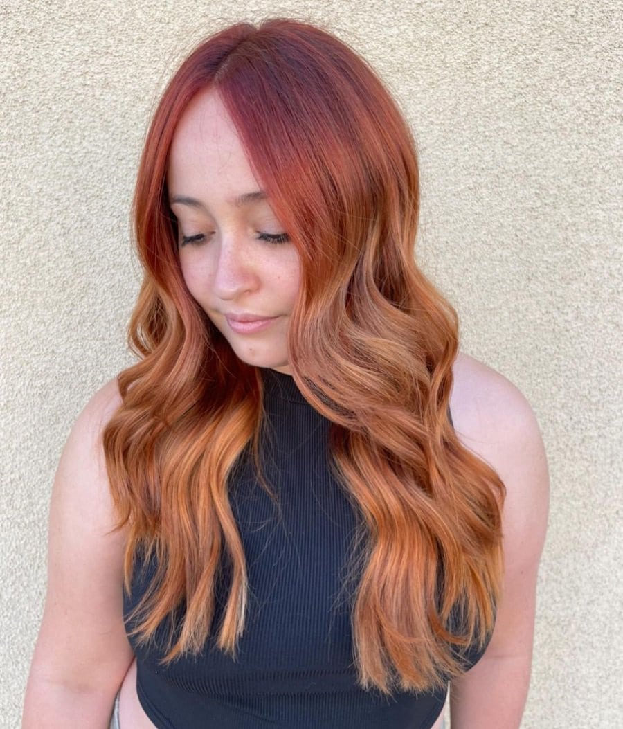 light copper red hair