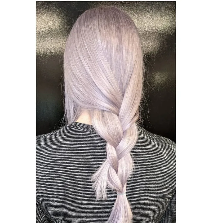 light lavender grey hair