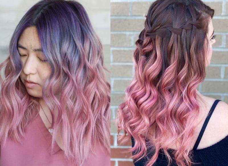 Light Pink Ombre Hair