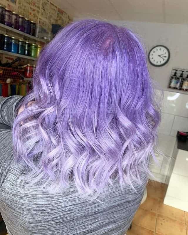 lilac lavender ombre hair