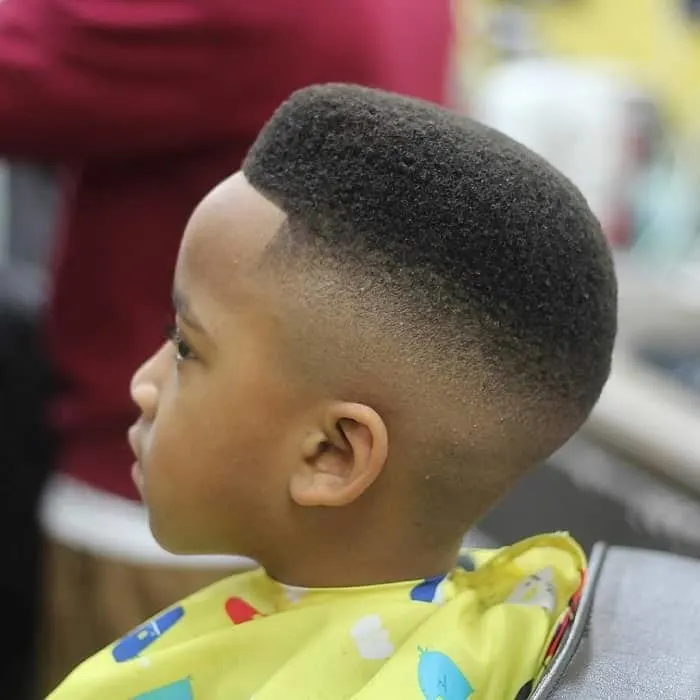 little black boy with fade haircut