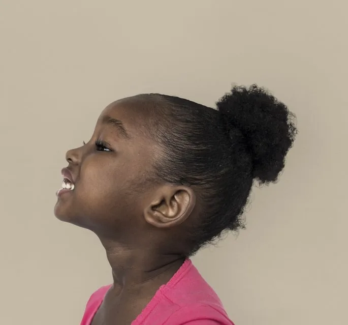 little black girl with ponytail