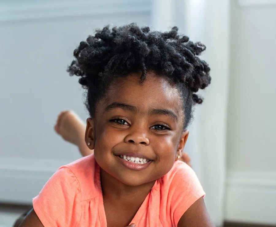 little black girls short hairstyle for school