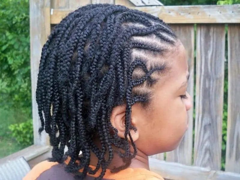 little boy braids