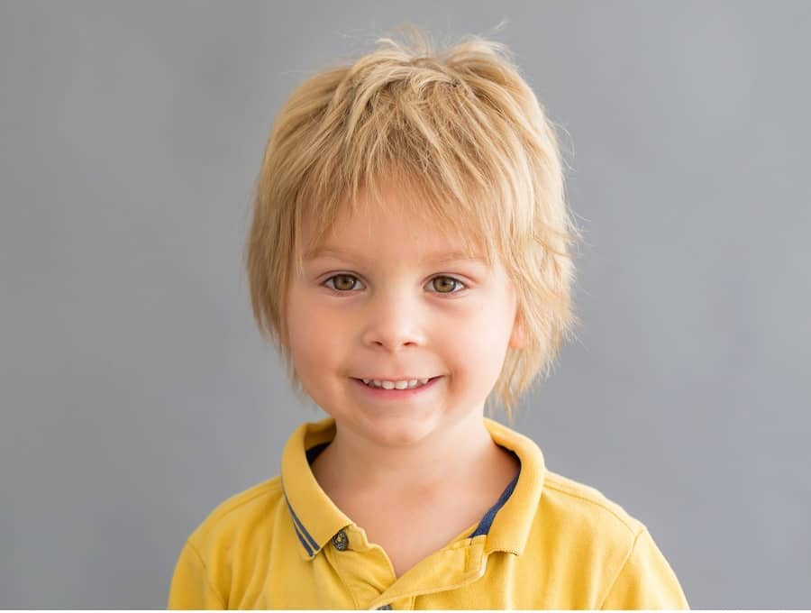 blonde haircut for little boys