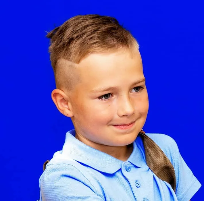 little boy straight hair for school