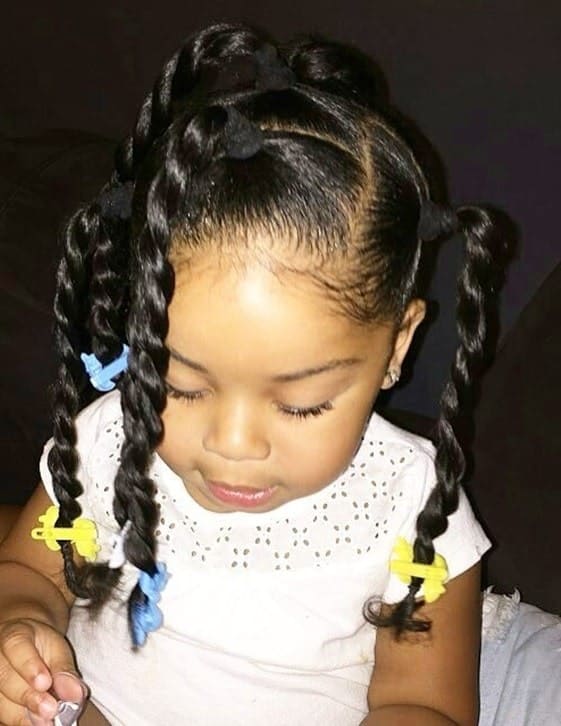 twisted hairstyles for little girls 