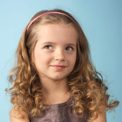 hairstyle with headband for curly hair