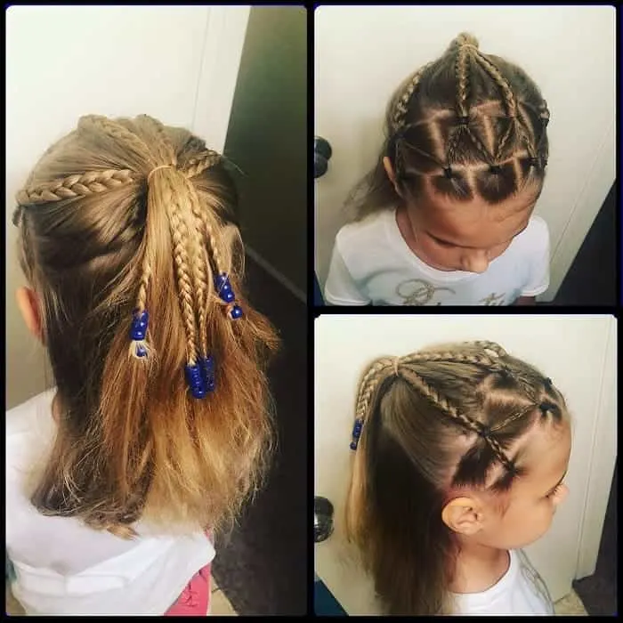 little girl hairstyles with beads 