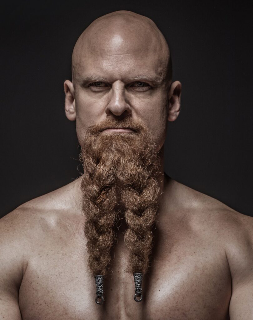 long Viking goatee beard