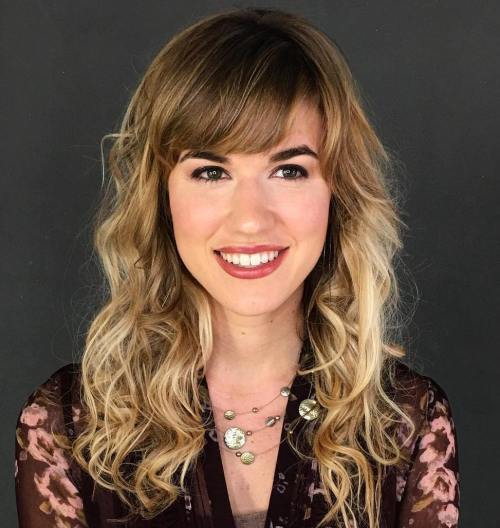 Top 25 Long Curly Hairstyles To Enjoy With Bangs February 2020