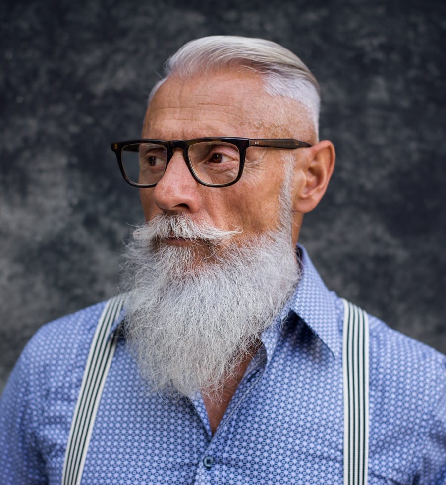 long beard style for men over 50