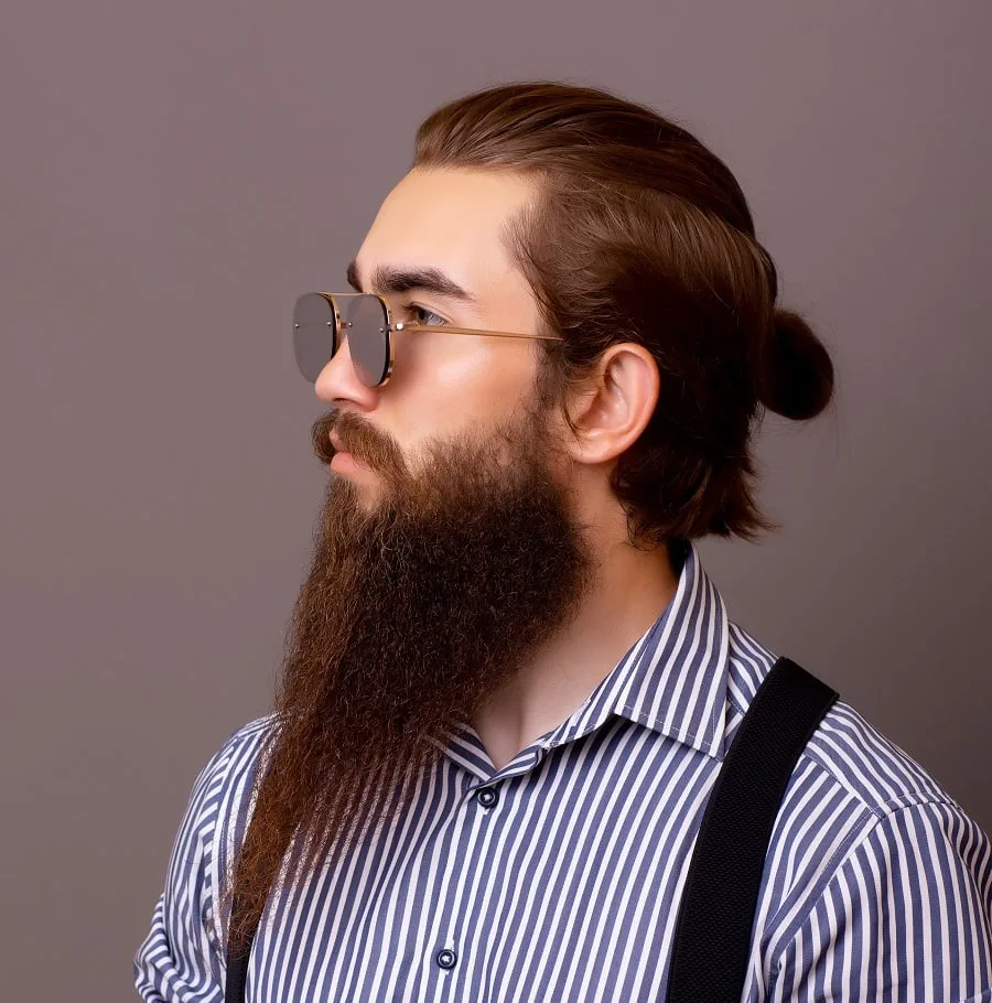 long beard style for oval faces