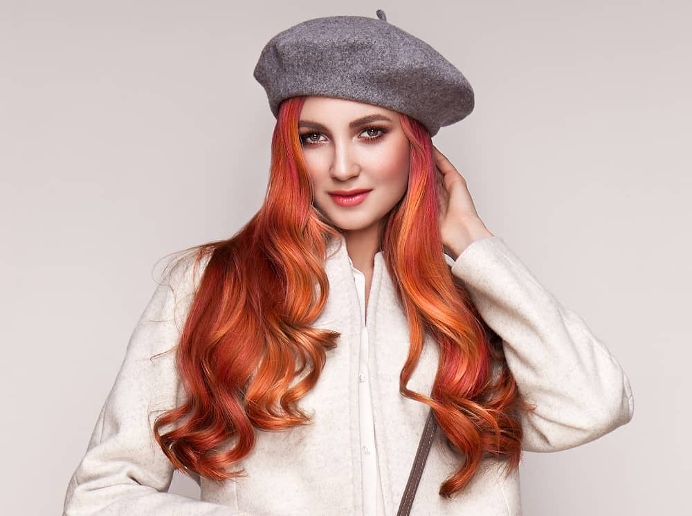 long beret hairstyle