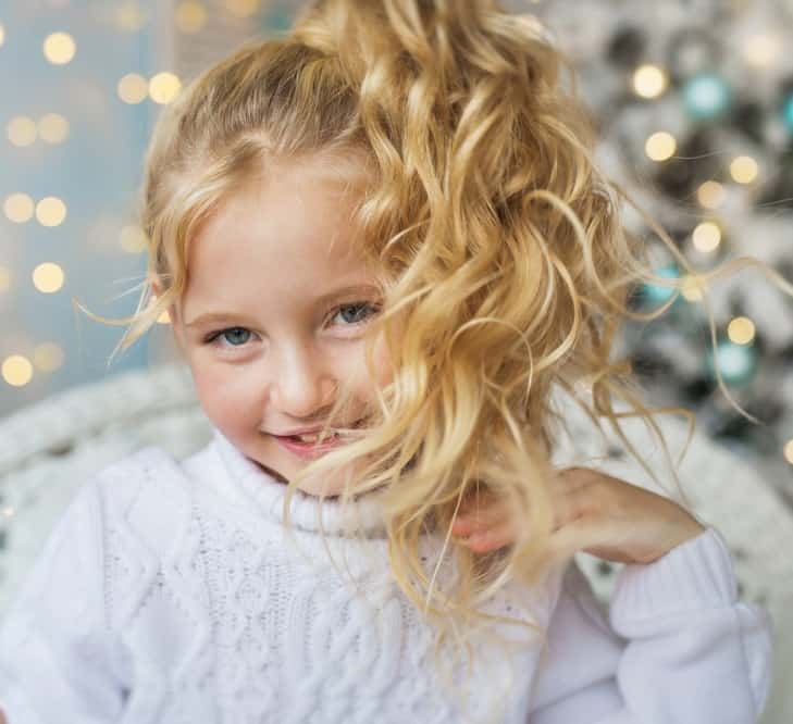 long blonde hair for little girl