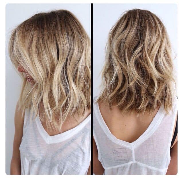 Long Bob Balayage for Thick Hair 