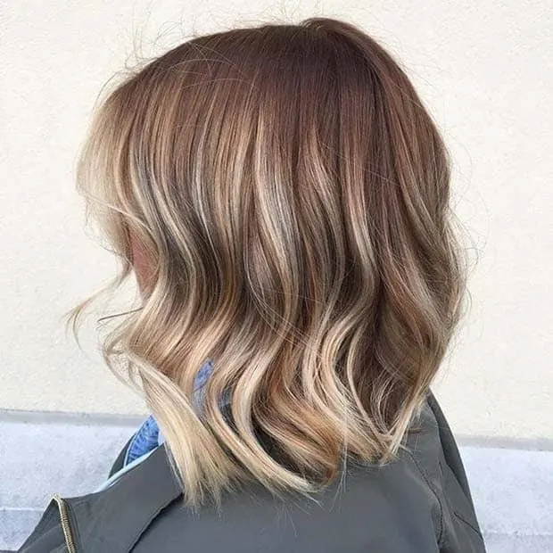 Long Bob with Balayage Ends