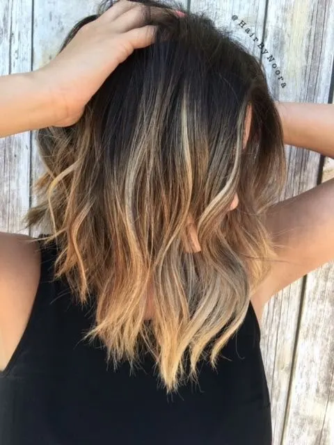 Brunette Balayage on Lob