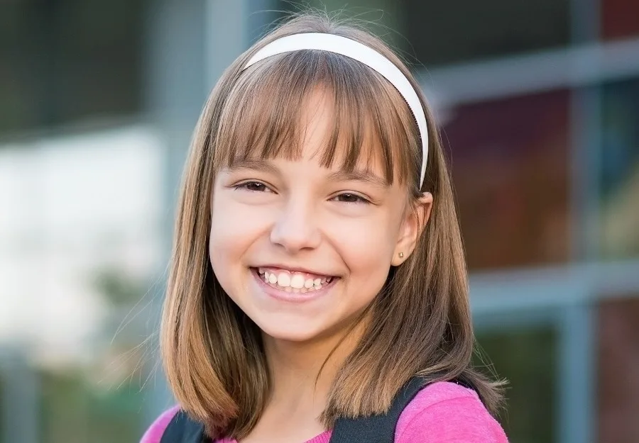 long bob with bangs for 6th graders