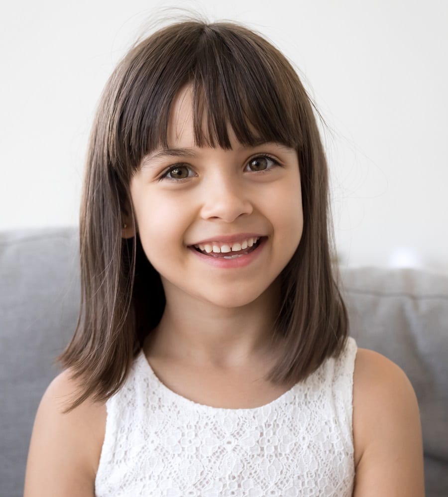 long bob with bangs for little girl