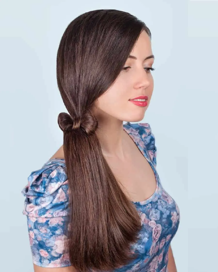long bow ponytail
