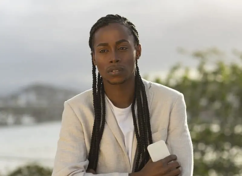 long braids for black men