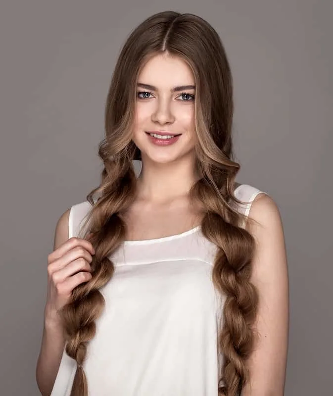 long brown hairstyle