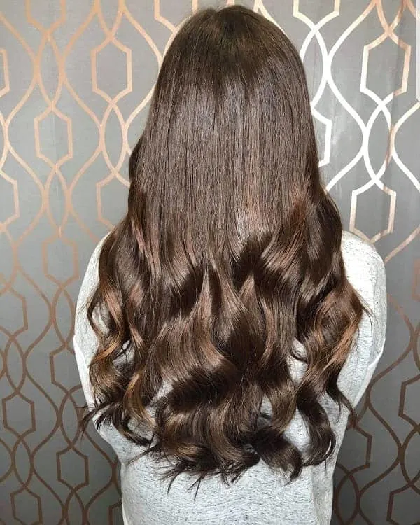 Long Brown Wavy Hair