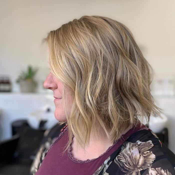 Choppy Long Bob for Fine Hair