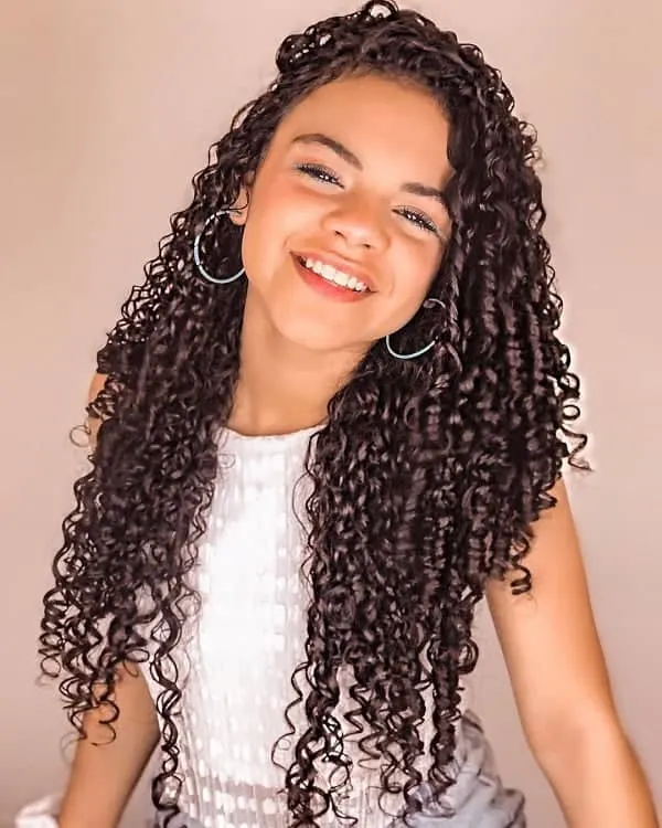 long curls for mixed girls