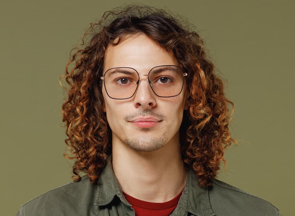 long curly hair for young guys
