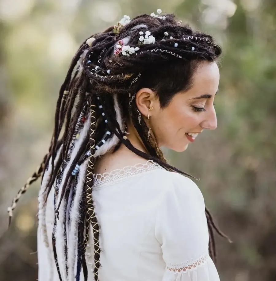 long dreadlocks for wedding