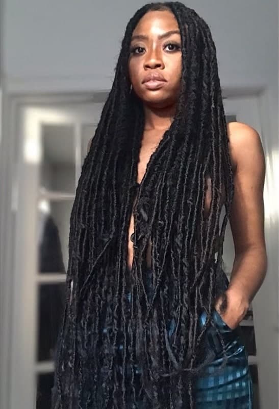 15 Terrific Ways to Style Long Faux Locs – HairstyleCamp