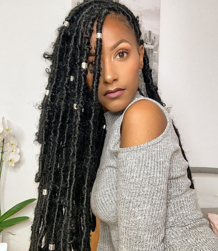 long formal hairstyle for black girl