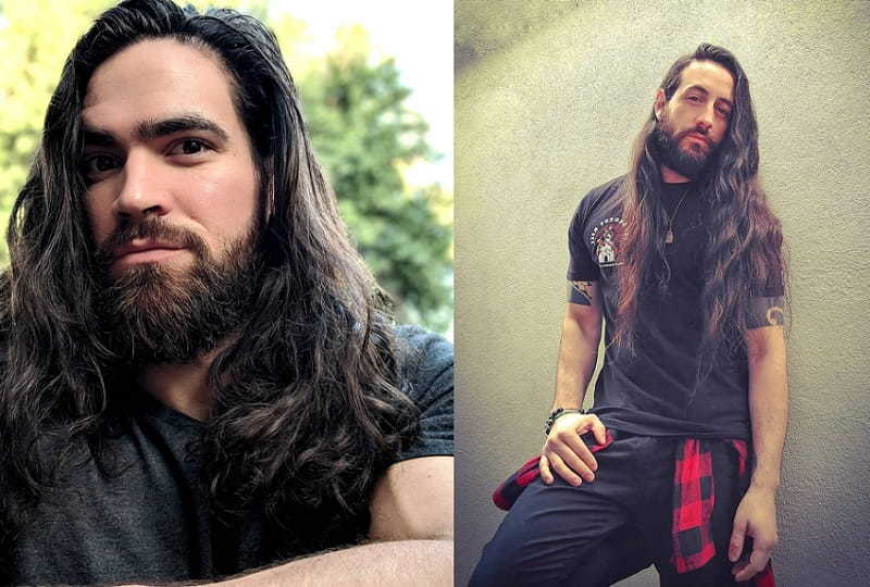 Waist Length Long Hair and Full Beard