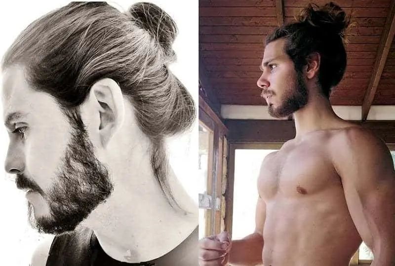 Man-bun with Beard