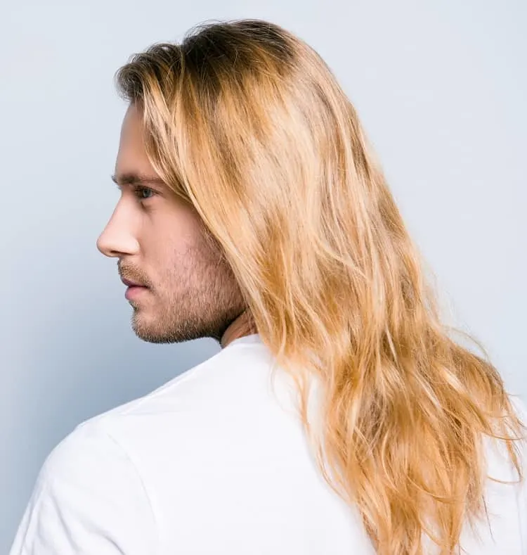 long hair color for man