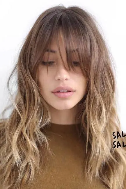 Long Soft Layers with Bangs for ladies