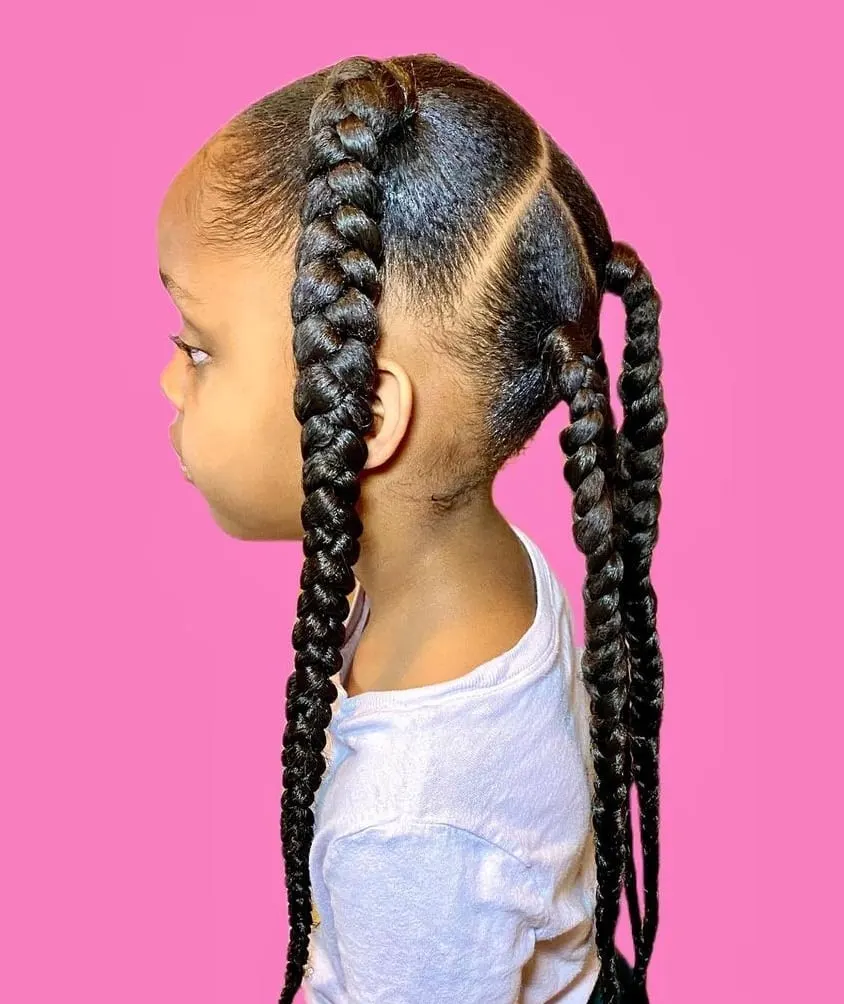 long hairstyle for 5 year old black girls