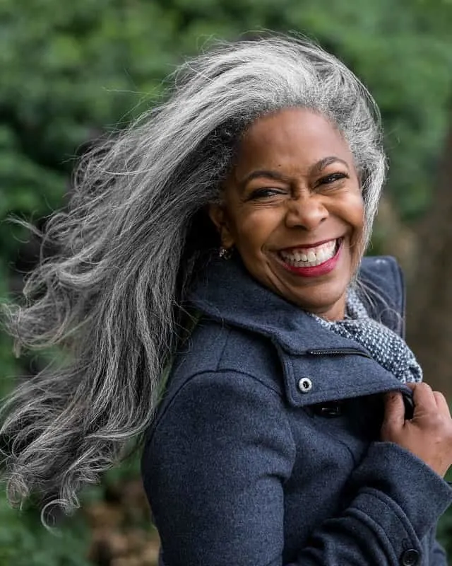 long hairstyle for black women over 50