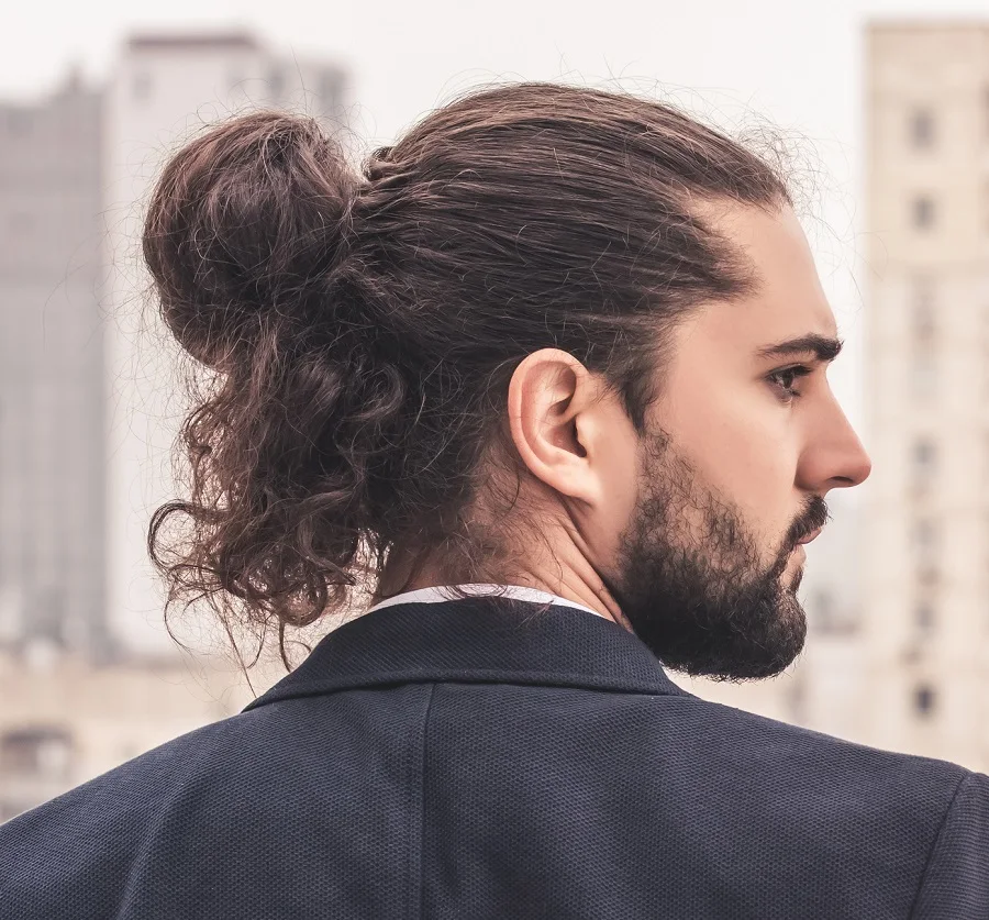 long hairstyle for businessmen