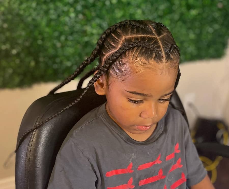 long hairstyle for little black boys