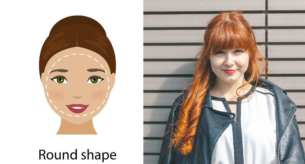 long hairstyle for round face shape