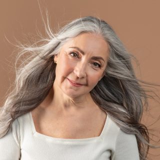 long hairstyle for women over 60