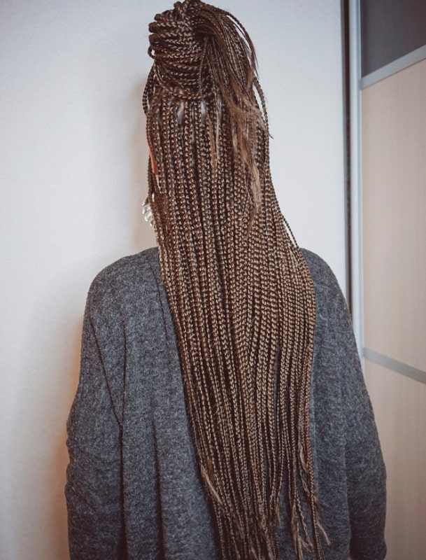 long individual braids