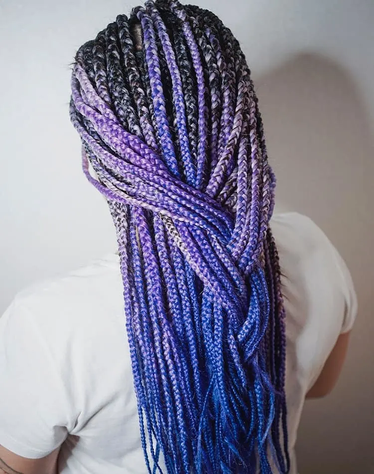 long knotless box braids