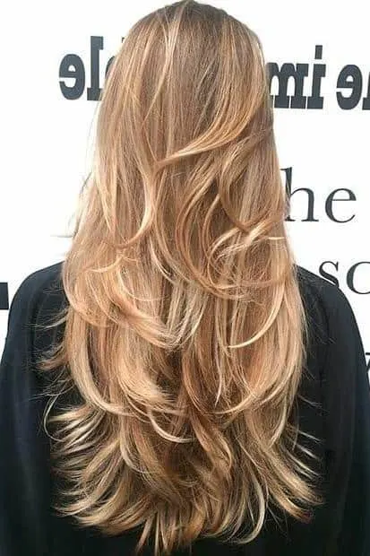 Popular Layered Straight Blonde Hair