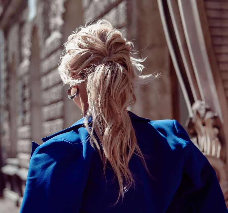 long layered ponytail
